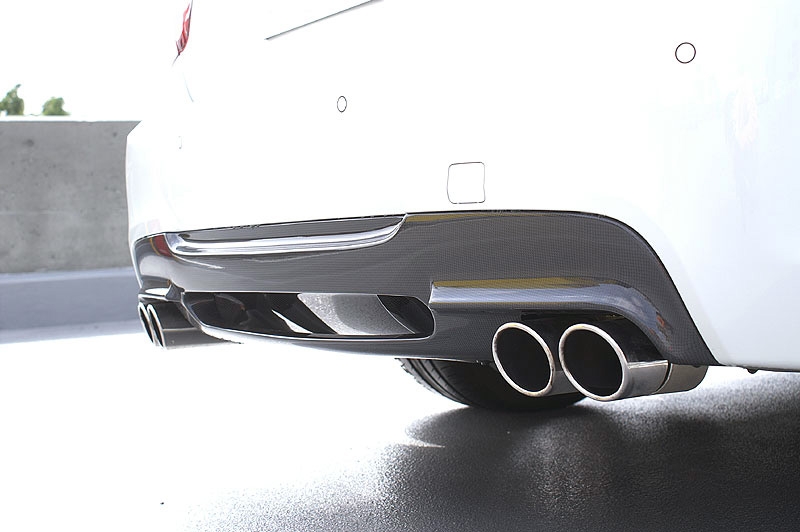3D Design Carbon Fiber/FRP Rear Diffuser BG 2 Tip Exhuast BMW 3 Series E90 M-Sport 06-11