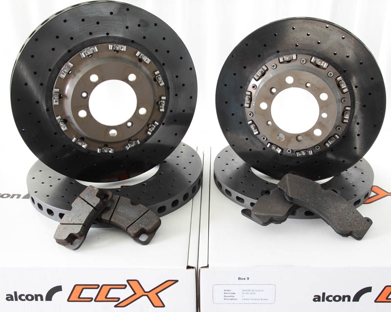 Alcon OE Replacement Carbon Ceramic Rotors & Pads Porsche 997 Turbo w/PCCB 07-12