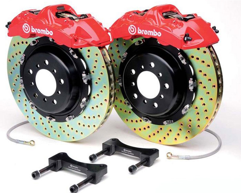 Brembo GT 14 Inch 2pc Slotted 4 Piston Front Brake Kit BMW 325xi |  328xi 06-12
