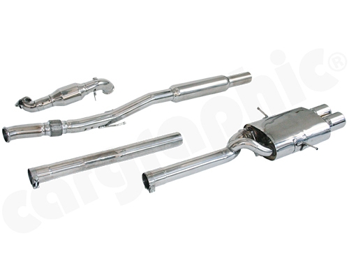 Cargraphic Cat-Back Exhaust System with Integrate Exhaust Flap Mini Cooper S R56 07-13