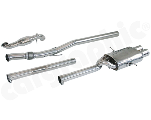 Cargraphic Cat-Back Super Sound Exhaust System with Integrate Exhaust Flap Mini Cooper S R56 07-13