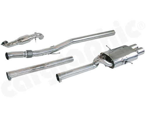 Cargraphic Turbo-Back Super Sound Exhaust System with Integrate Exhaust Flap Mini Cooper S R56 07-13