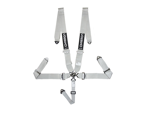 Corbeau 3-Inch 5-Point Harness Belt Silver Camlock 53009B