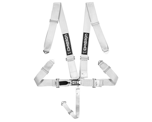 Corbeau 3-Inch 5-Point Harness Belt Silver Latch & Link LL53009B