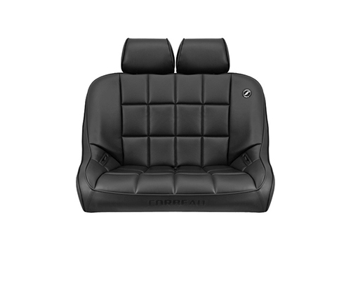 Corbeau 36-Inch Baja Bench Suspension Seat in Black Vinyl Headrest HR01