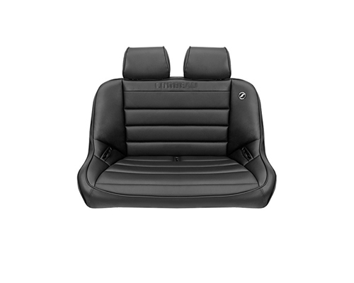 Corbeau 40-Inch Baja Bench Suspension Seat in Black Vinyl Headrest HR01