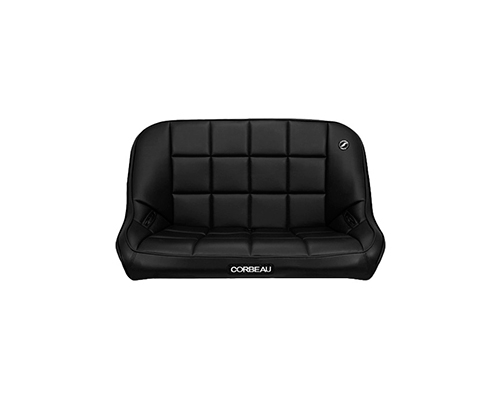 Corbeau 42-Inch Baja Bench Suspension Seat in Black Vinyl 64401