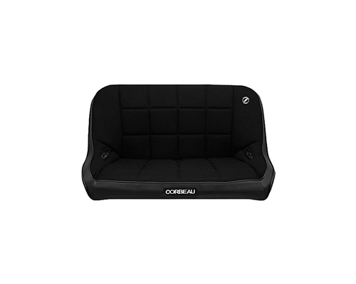 Corbeau 42-Inch Baja Bench Suspension Seat in Black Vinyl / Cloth 64402B