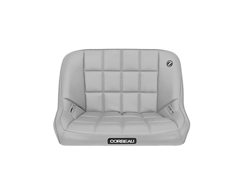 Corbeau 42-Inch Baja Bench Suspension Seat in Grey Vinyl 64409