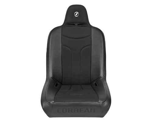 Corbeau Baja JP Suspension Seat in Black Vinyl / Cloth Wide 26402BW