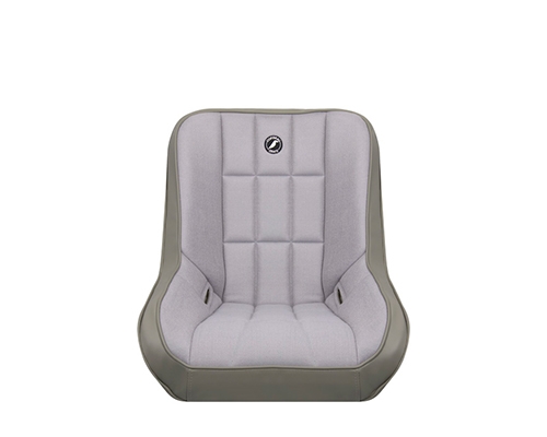 Corbeau Baja Low Back Suspension Seat in Grey Vinyl / Cloth 62208