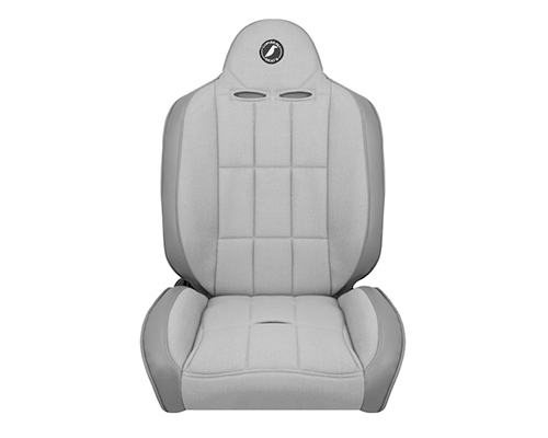Corbeau Baja RS Suspension Seat in Grey Vinyl / Cloth 66408
