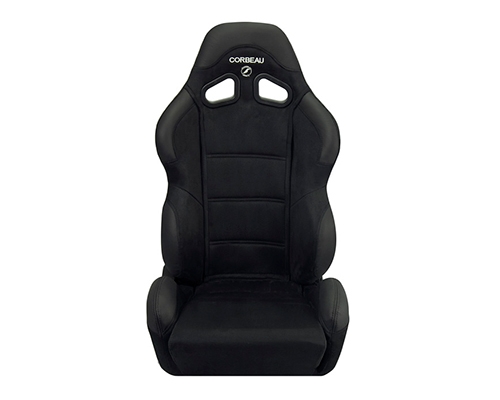 Corbeau CR1 Reclining Seat in Black Microsuede Wide S20901W