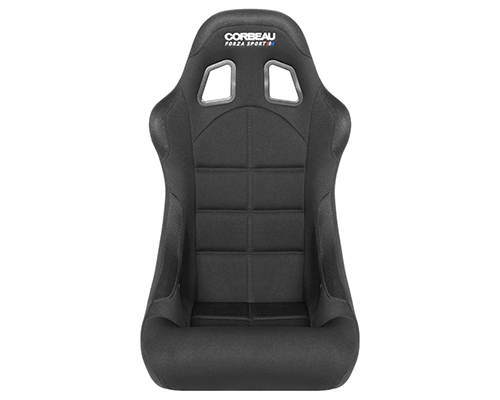 Corbeau Forza Fixed Back Seats in Black Cloth Wide 20991