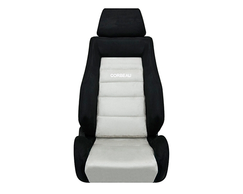 Corbeau GTS II Reclining Seat in Black / Grey Microsuede S20309