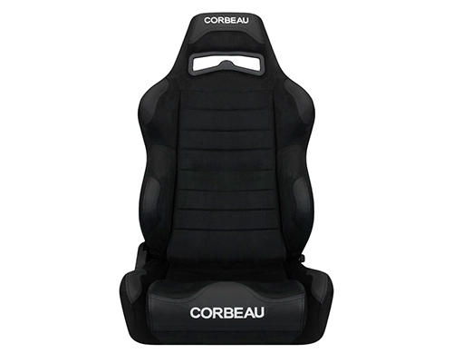 Corbeau LG1 Reclining Seat in Black Microsuede Wide S25501W