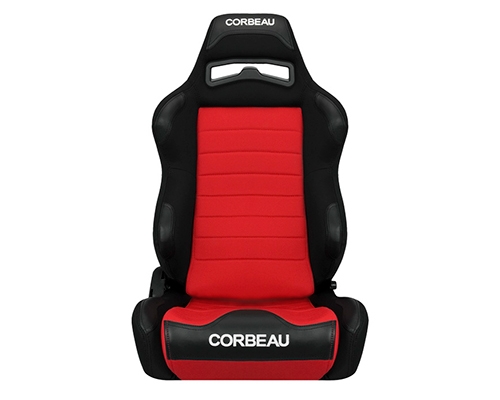 Corbeau LG1 Reclining Seat in Black / Red Cloth 25507