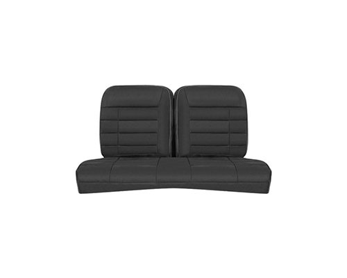 Corbeau Mustang Rear Seat Covers 79-93 Coupe Black Microsuede FBS26501-CP