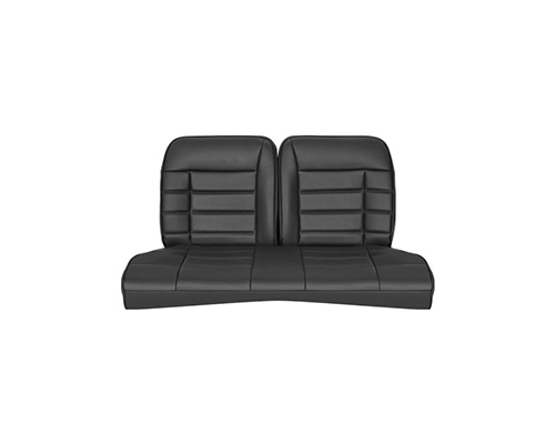 Corbeau Mustang Rear Seat Covers 79-93 Coupe Black Vinyl FB26510-CP