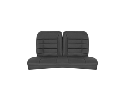 Corbeau Mustang Rear Seat Covers 83-93 Convertible Black Cloth FB26501-CV