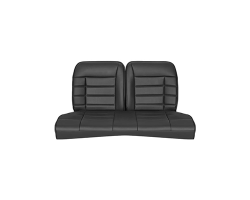 Corbeau Mustang Rear Seat Covers 83-93 Convertible Black Vinyl FB26510-CV