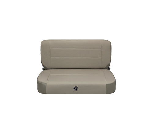 Corbeau Safari Bench Seats in Grey Vinyl / Cloth 60099