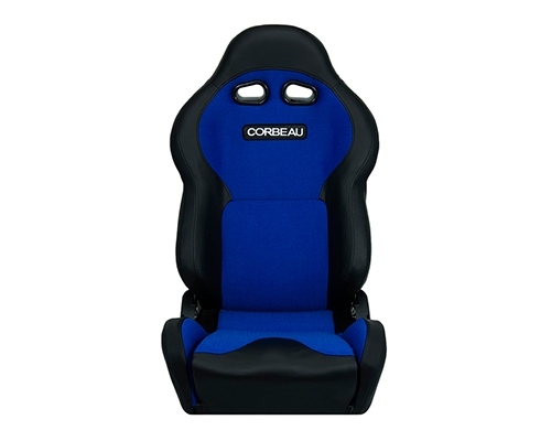 Corbeau VX2000 Reclining Seat Black Vinyl / Blue Cloth 20005