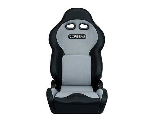 Corbeau VX2000 Reclining Seat Black Vinyl / Grey Cloth 20009