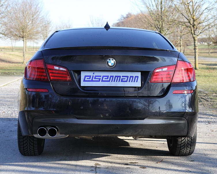 Eisenmann Stainless Axleback Exhaust 2x83mm Round Tips BMW 523i F10 Sedan 10-13
