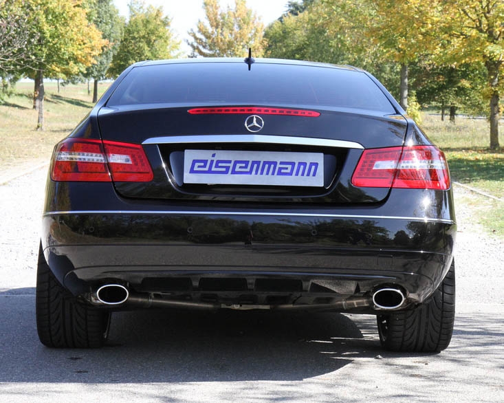 Eisenmann Stainless Catback Exhaust 2x120x77mm Oval Tips Mercedes-Benz E350 Coupe 12-13