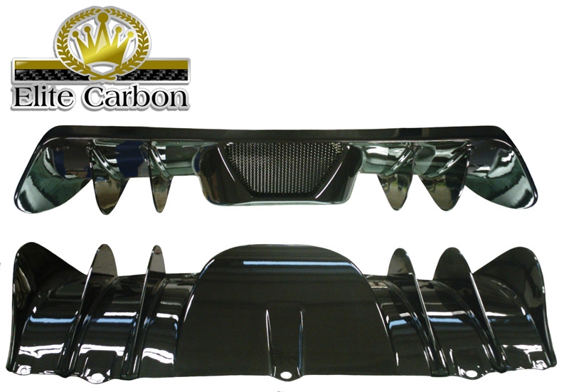 Elite Carbon Fiber Rear Diffuser w/ Fins Ferrari F430 04-09