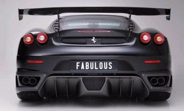 FABULOUS Rear Exhaust Duct Cover Carbon Fiber Ferrari F430 05-09