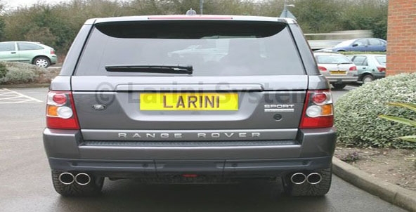 Larini Systems Sports Exhaust Quad Slash Cut Tips Range Rover Sport TDV8 07+