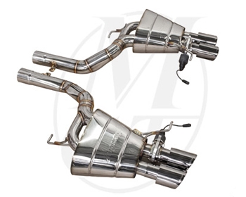 Meisterschaft Stainless GTS Ultimate Exhaust 4x90mm Tips BMW 550i Sedan F10 11+