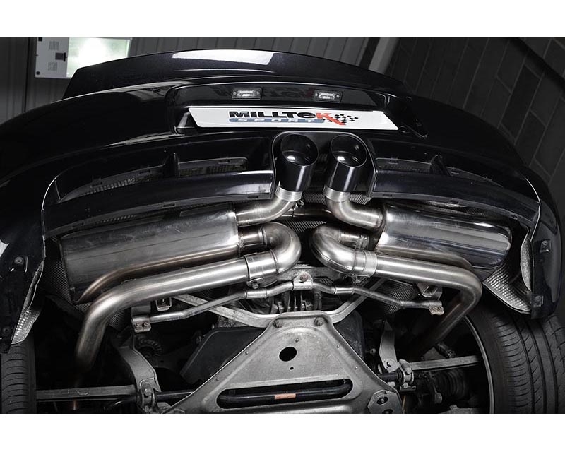 Milltek Catback Resonated LH Rear Silencer Porsche Cayman S 3.4 Gen 2 09-13