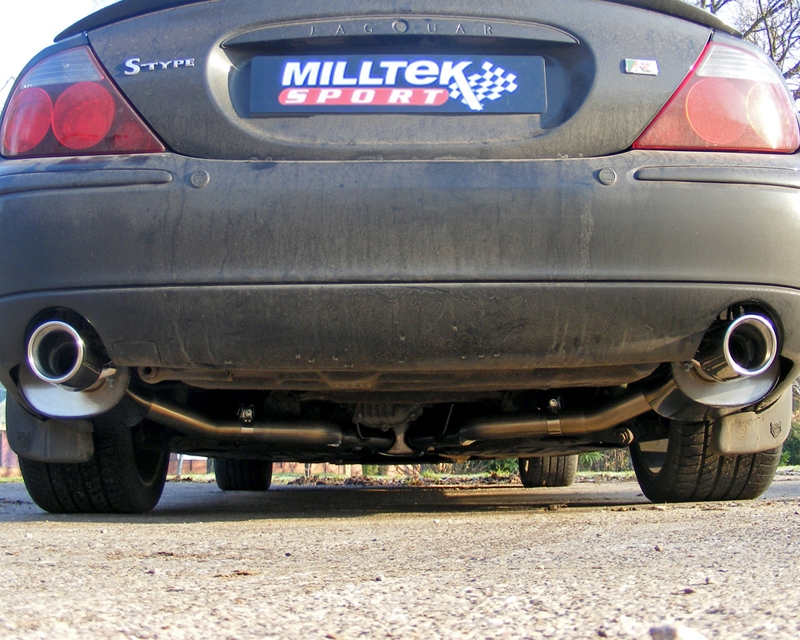 Milltek Rear Silencer(s) - to Fit OE Center LH Rear Section Jaguar S-Type R 4.2 V8 00-08