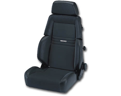Recaro Expert S Seat Black Leather/Black Leather Silver Logo