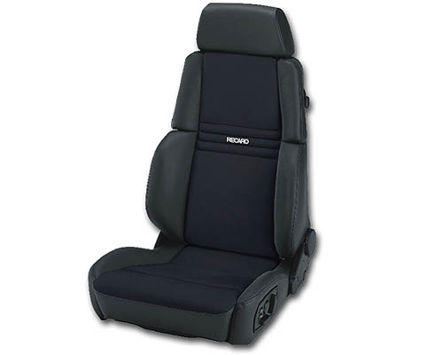 Recaro Orthoped Left Seat Black Leather/Black Leather Grey Logo
