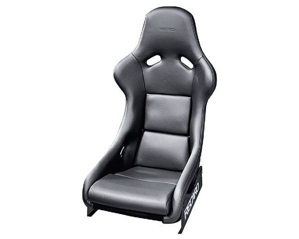 Recaro Pole Position Seat Black Leather/Black Leather Silver Logo