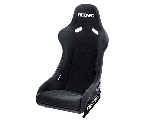 Recaro Pole Position Seat Black Velour/Black Velour White Logo