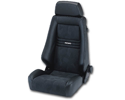 Recaro Specialist M Black Leather/Black Leather Silver Logo