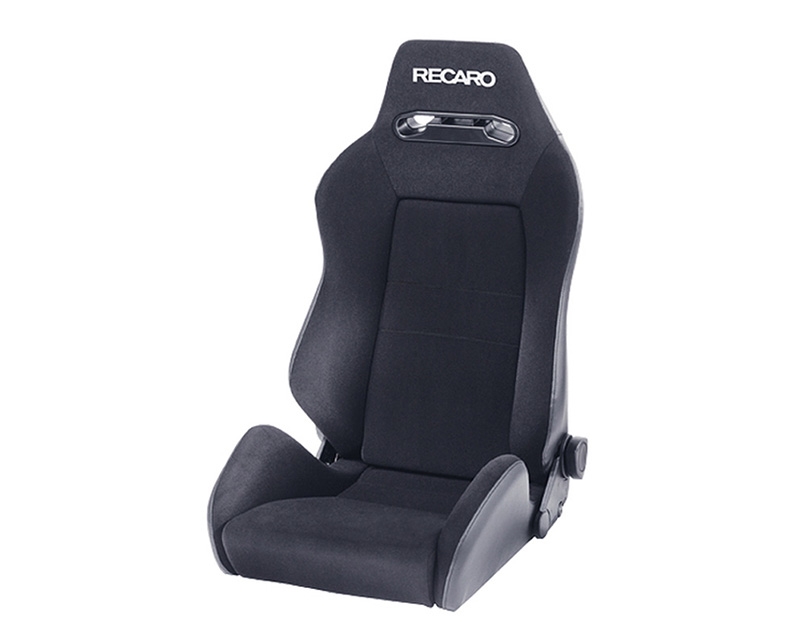 Recaro Speed Seat Black Avus/Black Avus Blue Logo
