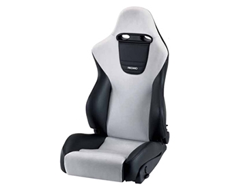 Recaro Sport Left Seat Black Vinyl/Grey Suede Silver Logo