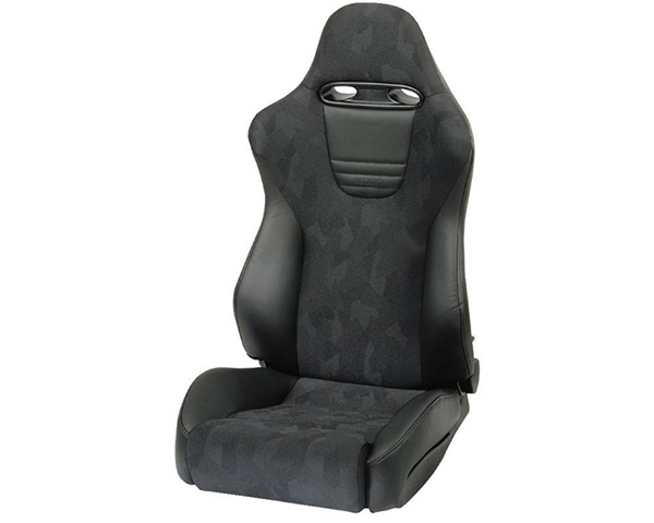 Recaro Sport Topline Left Seat Black Leather/Black Artista Silver Logo