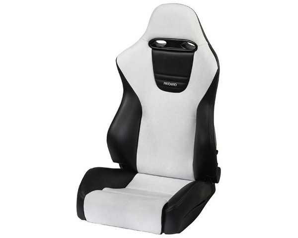 Recaro Sport Topline Left Seat Black Vinyl/Grey Suede Silver Logo