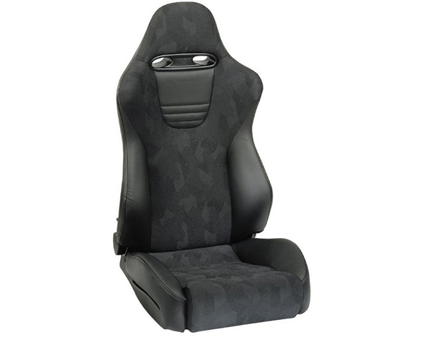 Recaro Sport Topline Right Seat Black Leather/Black Artista Silver Logo