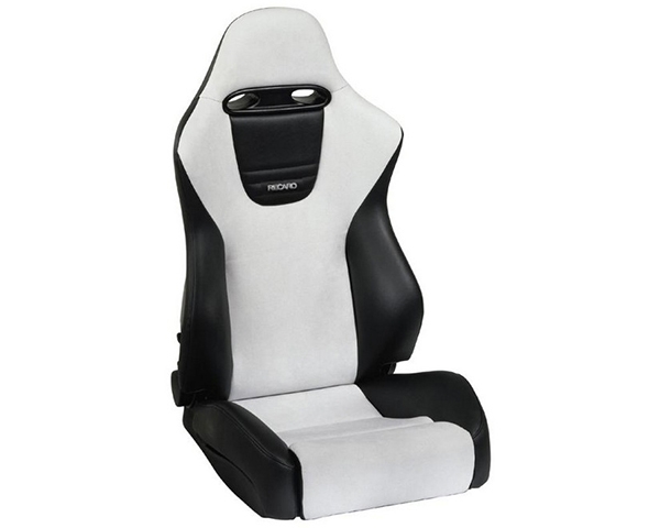 Recaro Sport Topline Right Seat Black Vinyl/Grey Suede Silver Logo