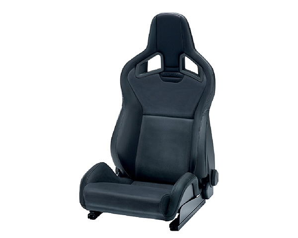 Recaro Sportster CS Left Seat Black Vinyl/Black Vinyl Grey Logo