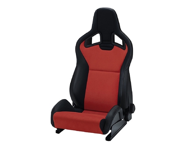 Recaro Sportster CS Left Seat Black Vinyl/Red Dinamica Red Logo