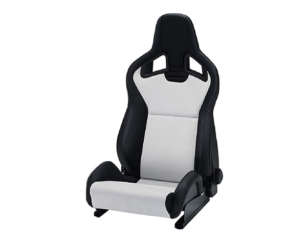 Recaro Sportster CS Left Seat Black Vinyl/Silver Dinamica Silver Logo